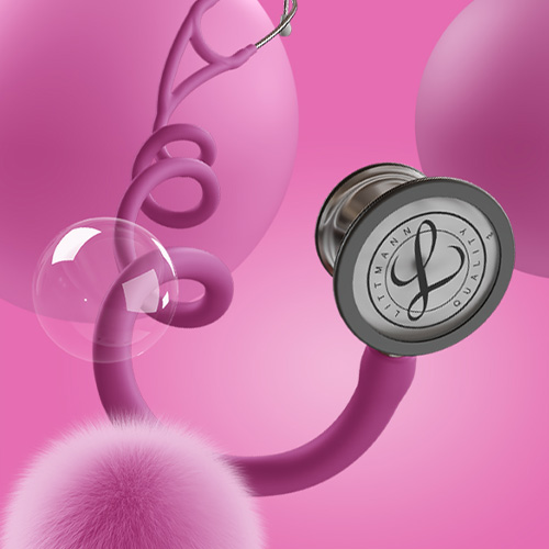 Littmann Cardiology IV satinato colore rosa