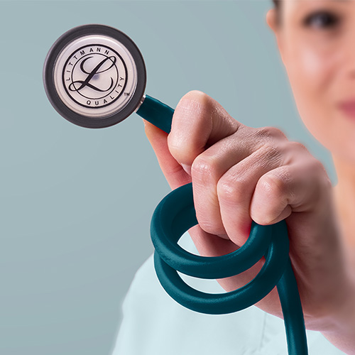 Littmann satinato blu caraibico dettaglio